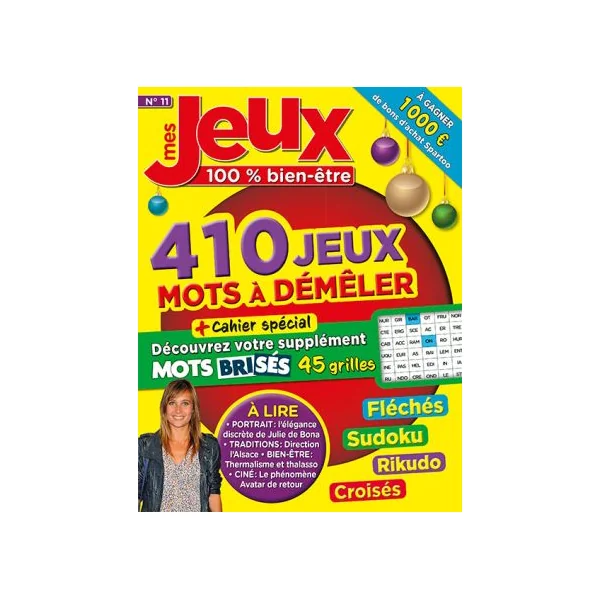Pack de 4 revues - Mes Jeux Bien-être jeux de mots