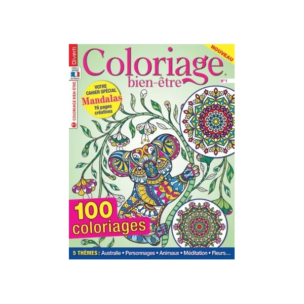 Pack de 6 livres de Coloriages Bien-être
