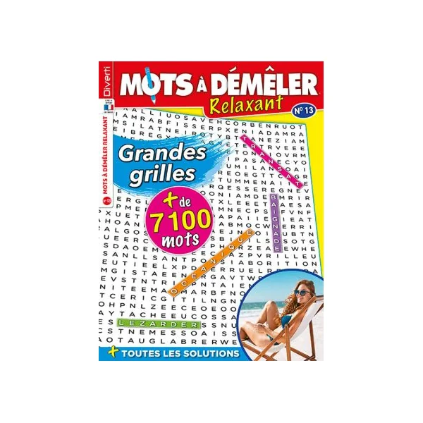 Pack Mots à Démêler Relaxant 2023 - 4 revues Grandes grilles