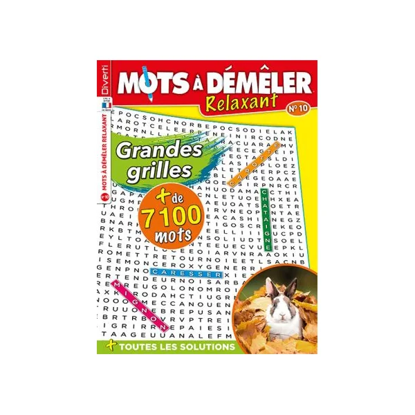 Pack Mots à Démêler Relaxant - 4 revues Grandes grilles
