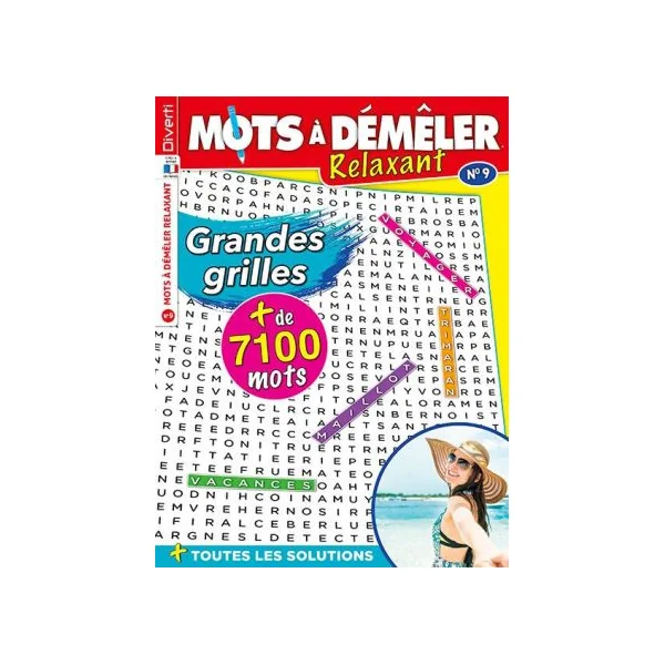 Pack Mots à Démêler Relaxant - 4 revues Grandes grilles