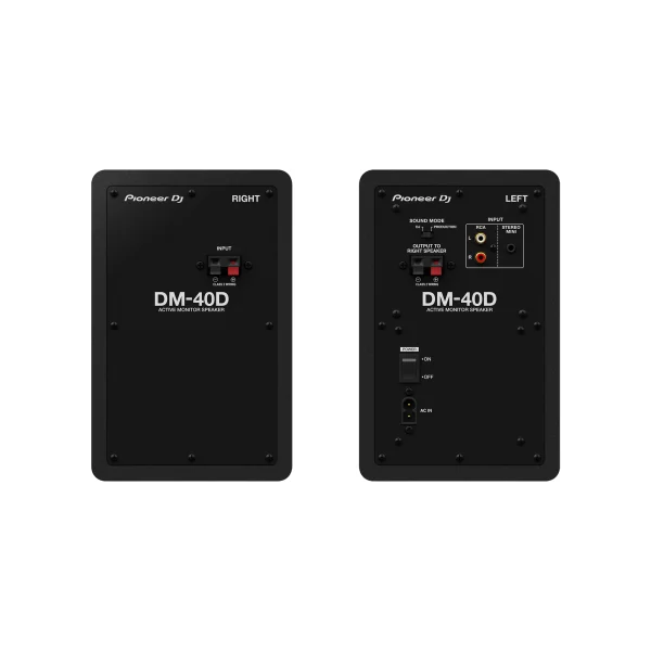 Paire d'enceintes noires 4'' studio 2 x 19W DM-40D Pioneer DJ