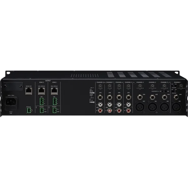 PA-M224 Monacor amplificateur mixeur matrice 2 zones 240w par zone