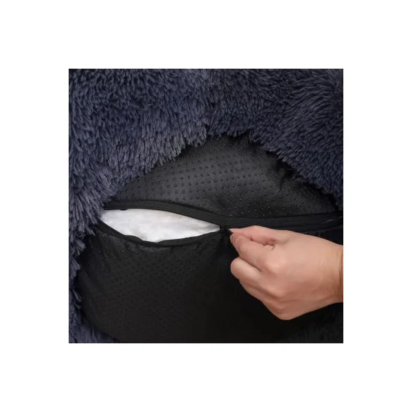 Panier chien rond lit pour chien ø80 cm gris foncé panier chat