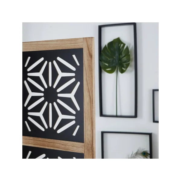 Paravent en pin avec motif séparateur de pièce paravent de salon
