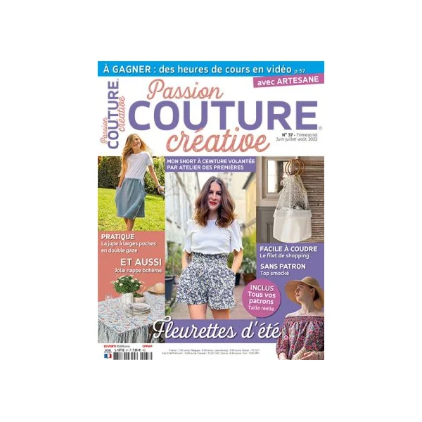 Passion Couture Créative 37 - Jolis modèles fleuris pour l'été
