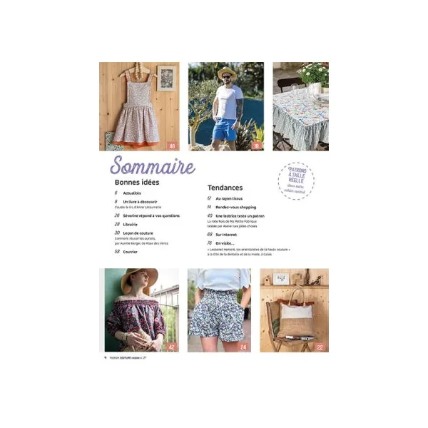 Passion Couture Créative 37 - Jolis modèles fleuris pour l'été