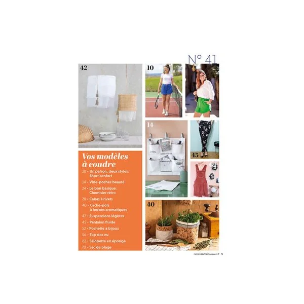 Passion Couture Créative 41 - 12 modèles et toutes les astuces techniques