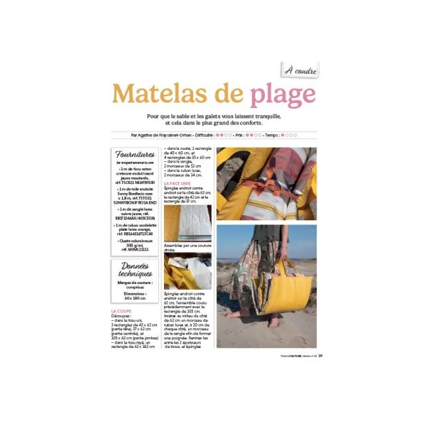Passion Couture Créative 45 - Vos modèles colorés pour l'été