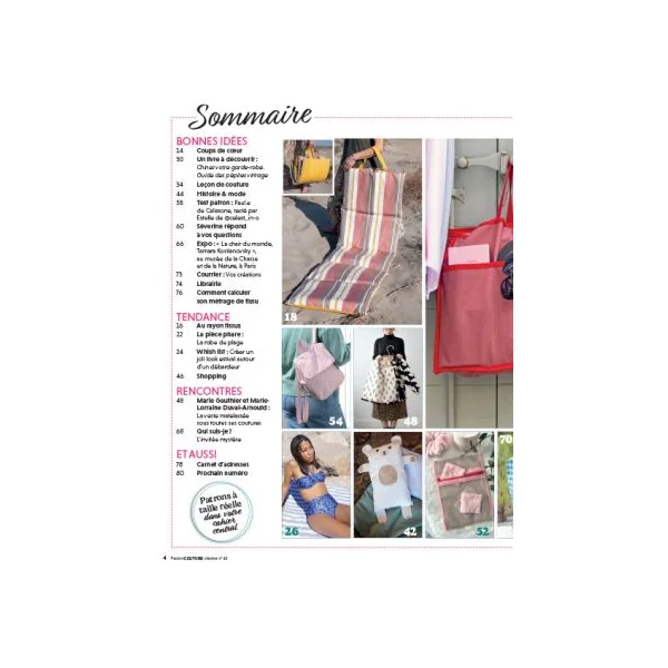 Passion Couture Créative 45 - Vos modèles colorés pour l'été