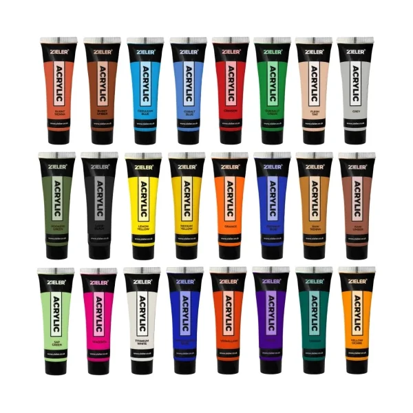 Peinture Acrylique Zieler Tube de 22ml - Rouge Cramoisi