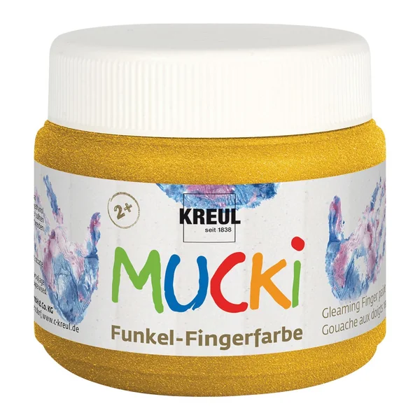 Peinture au doigt étincelante MUCKI, set de 4