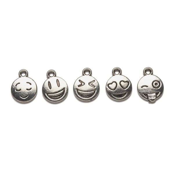 Pendentifs charms VBS « Emoticône », 5 pc.