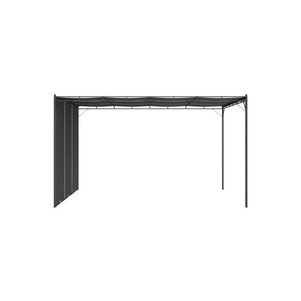 Pergola de jardin Tonnelle de jardin 4x3 m avec rideaux latéraux anthracite Tonnelle terrasse Pergola terrasse