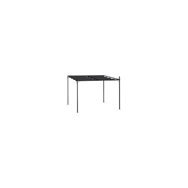 Pergola rétractable tonnelle de jardin 3x3 m anthracite Tonnelle de jardin rétractable Tonnelle terrasse Pergola terrasse