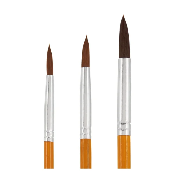 Pinceaux ronds à manche en bambou VBS « Assortiment », 70 pc.