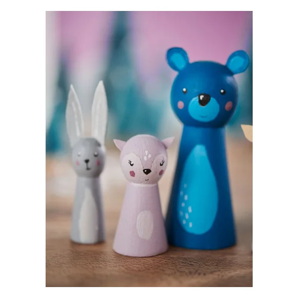 Pions VBS « Formes allongée & ventrue », 50 pc.