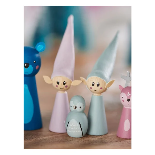 Pions VBS « Formes allongée & ventrue », 50 pc.