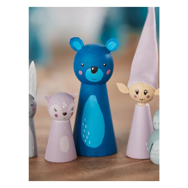 Pions VBS « Formes allongée & ventrue », 50 pc.