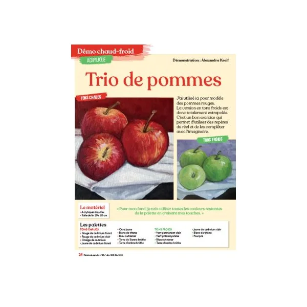 Plaisirs de Peindre 85 - Des tableaux à réaliser pas à pas