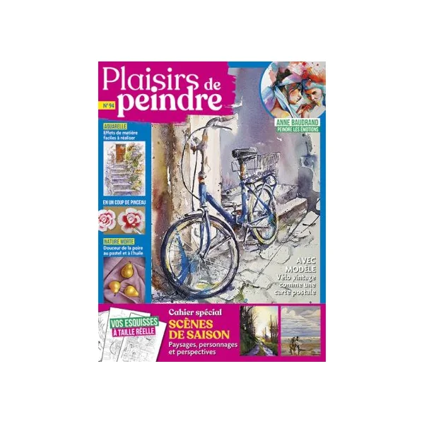 Plaisirs de Peindre n°94 - Avec les esquisses à taille réelle