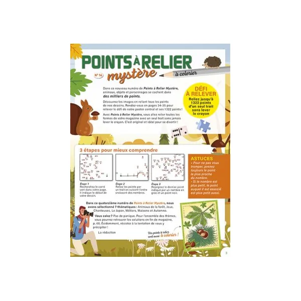 Points à relier mystère 14 - Thèmes Japon, Chanteuses Pop, Jeux, Métiers, Automne