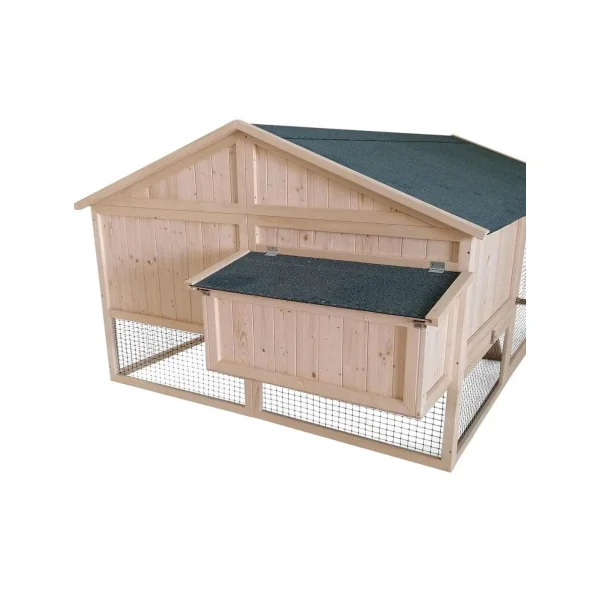Poulailler Chambord 10 poules poulailler en Pin sylvestre séché certifié FSC toiture shingle