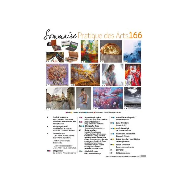 Pratique des Arts 166 - Dossiers techniques et rencontres d'artistes