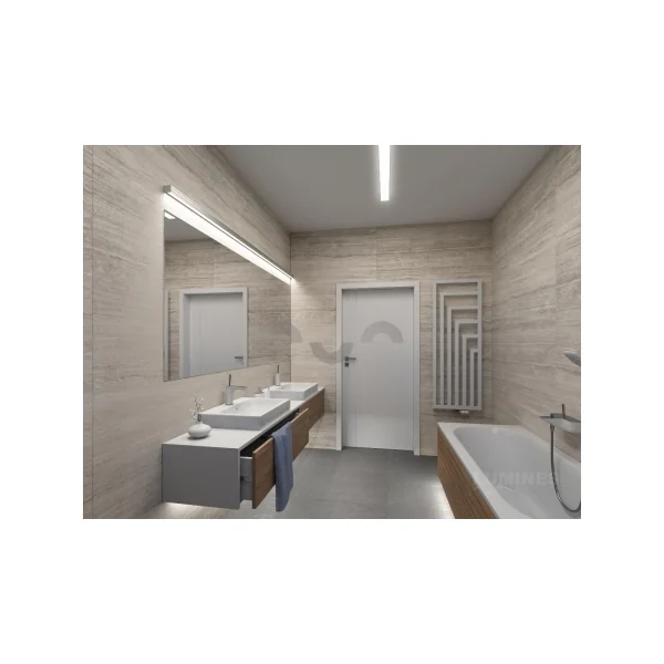 Profilé aluminium pour ruban led double UNICO blanc laqué longueur 2m