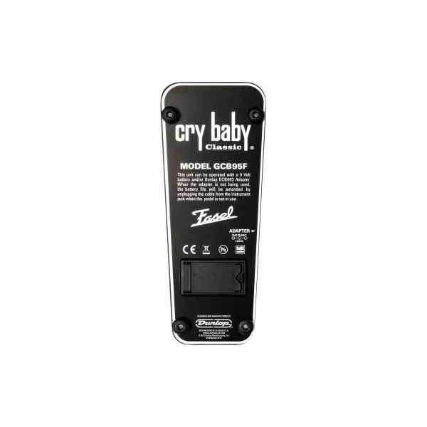 Pédale d'effet Dunlop Cry Baby Classic Fasel