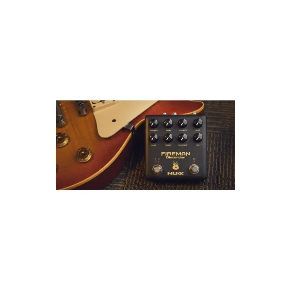 Pédale d'effet Nux de distorsion double type brown sound moderne