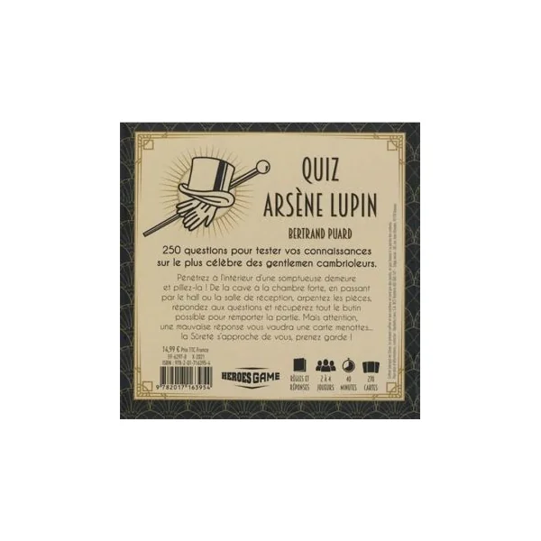 Quiz Arsène Lupin - 250 questions
