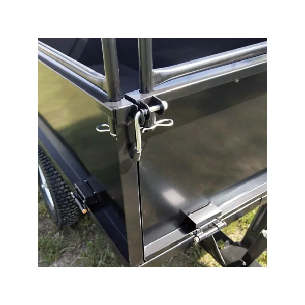 Remorque avec parois amovibles Remorque basculante 200 cm Remorque jardin Charge 300 kg
