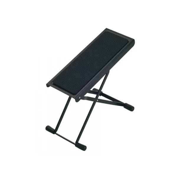 Repose pied guitariste réglable pliant Noir K&M