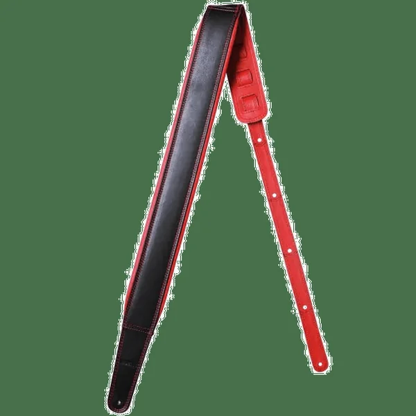 RICHTER Springbreak I Nappa Guitar Strap Black / Red - 1543