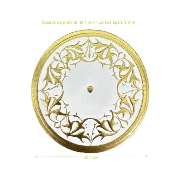 Rosace de plafond Ø 7 cm
