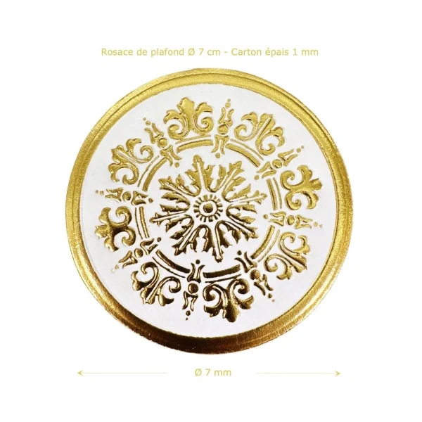 Rosace de plafond Ø 7 cm
