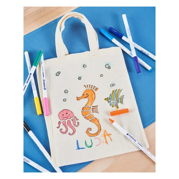 Sac en coton VBS, 22 x 26 cm, coton couleur naturelle