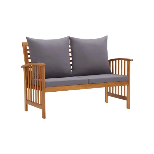 Salon de jardin 6 places avec table en acacia massif Canapé de jardin mobilier de jardin mobilier extérieur ensemble de jardin c