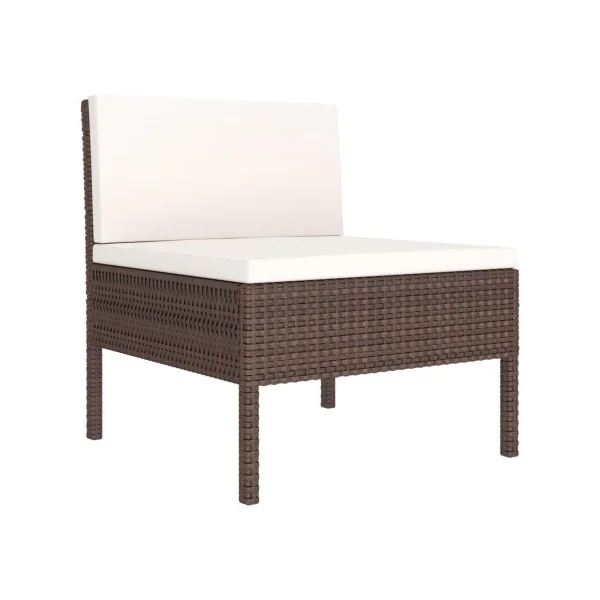 Salon de jardin résine tressé brun modulable Canapé de jardin mobilier de jardin mobilier extérieur ensemble de jardin canapé ex