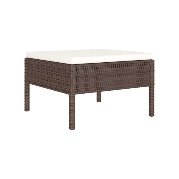 Salon de jardin résine tressé brun modulable Canapé de jardin mobilier de jardin mobilier extérieur ensemble de jardin canapé ex
