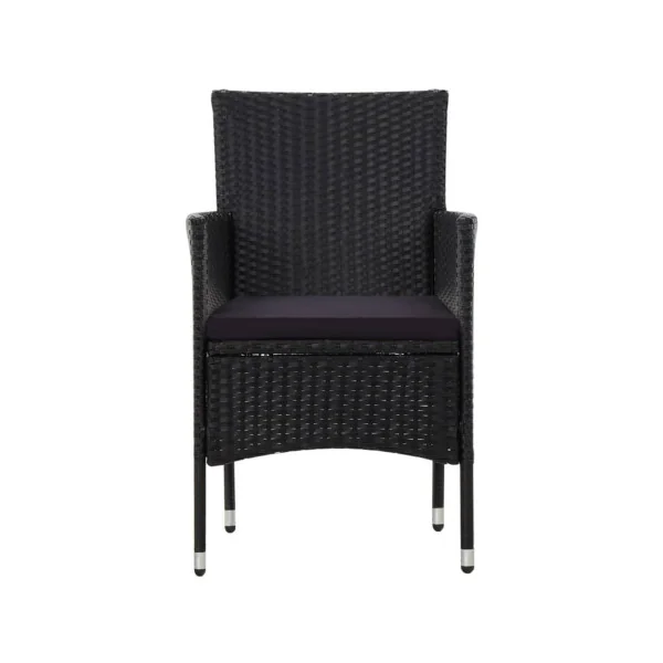 Salon de jardin résine tressée noir Canapé de jardin mobilier de jardin mobilier extérieur ensemble de jardin canapé extérieur