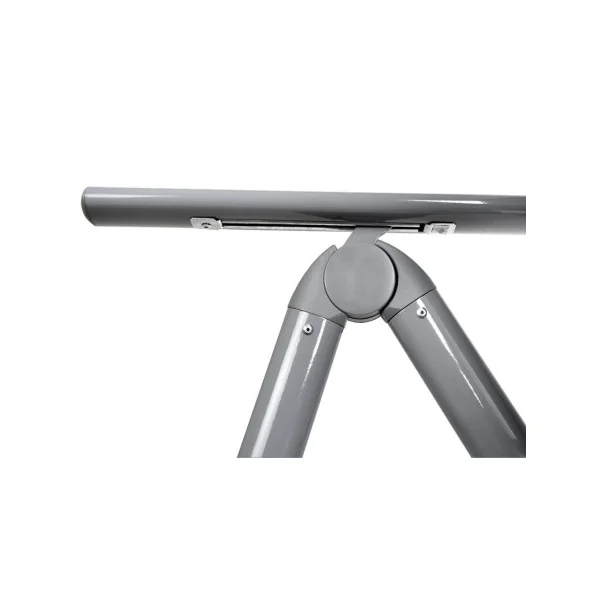 Salon jardin 6 places en aluminium table de jardin avec plateau verre 5mm avec 6 chaises pliantes