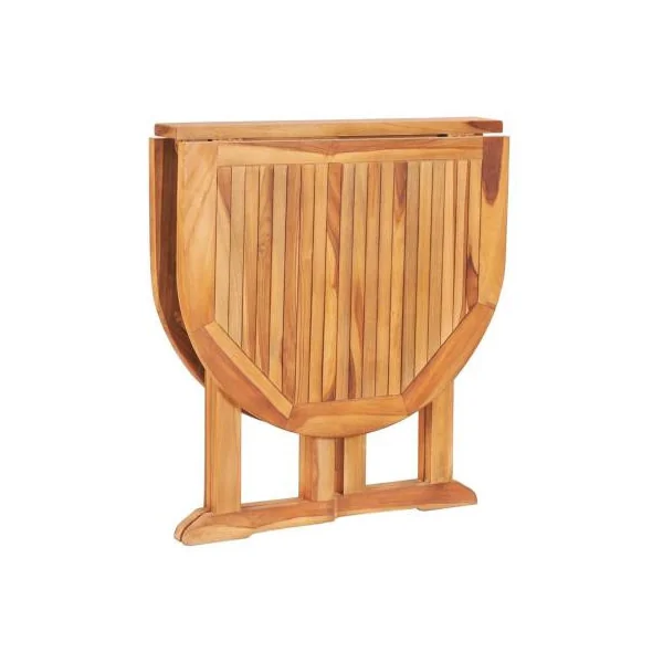 Salon jardin teck massif 4 chaises 1 table pliante salon extérieur bois massif avec chaises