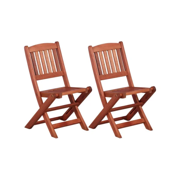 Salon pour enfant en eucalyptus banc avec table et 2 chaises acacia massif patio enfant extérieur