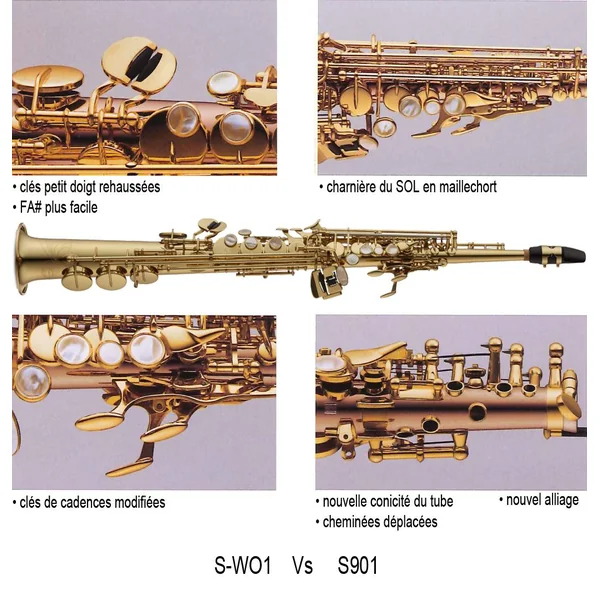 Saxophone soprano série Elite YANAGISAWA en stock disponible livraison express SWO ELITE JS Musique
