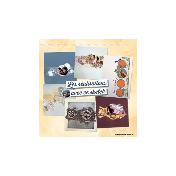 Scrapbooking spécial SKETCHES format carré - Hors-série 21