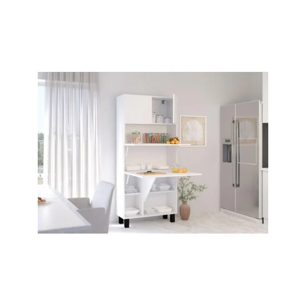 Secrétaire moderne bureau pratique spacieux blanc mat secrétaire meuble tendance