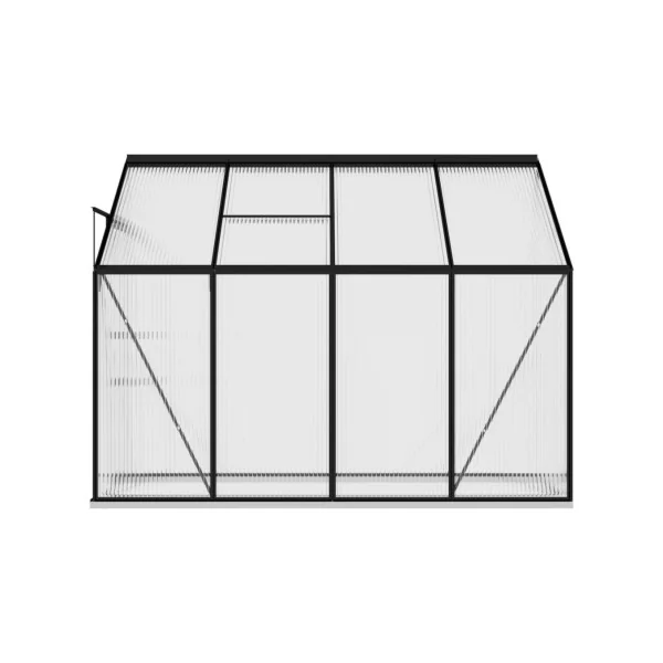 Serre de jardin adossée ALU 3,17m² Serre ALU et polycarbonate Serre maraicher Serre potager Serre plantation