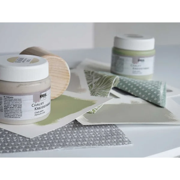 Set basic de peintures craie KREUL, 4 x 150 ml